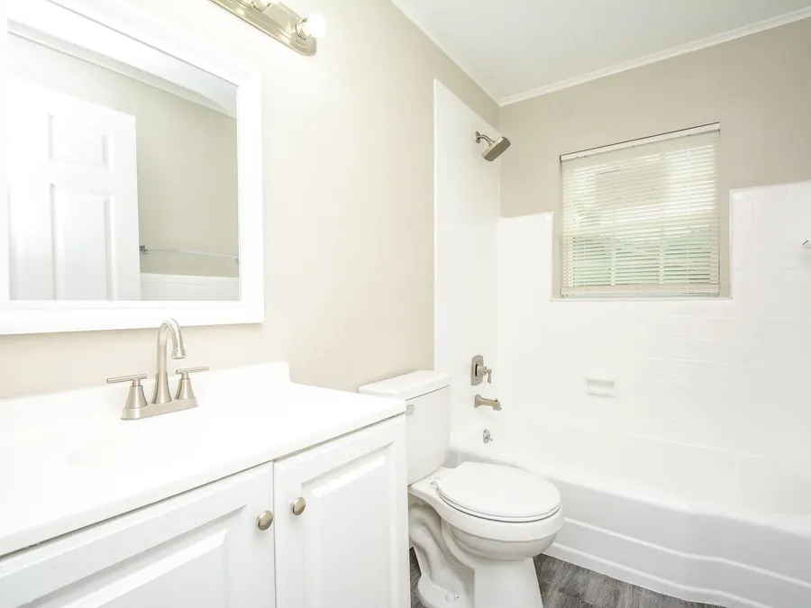 Bathroom cleaned and ready for the next tenant